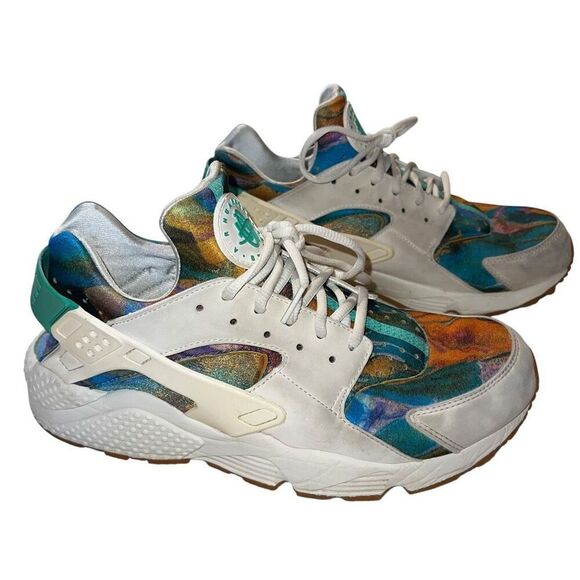 Nike Air Mens 11 Huarache Run Print Alternate Galaxy Running Shoes Sneakers - Picture 2 of 10